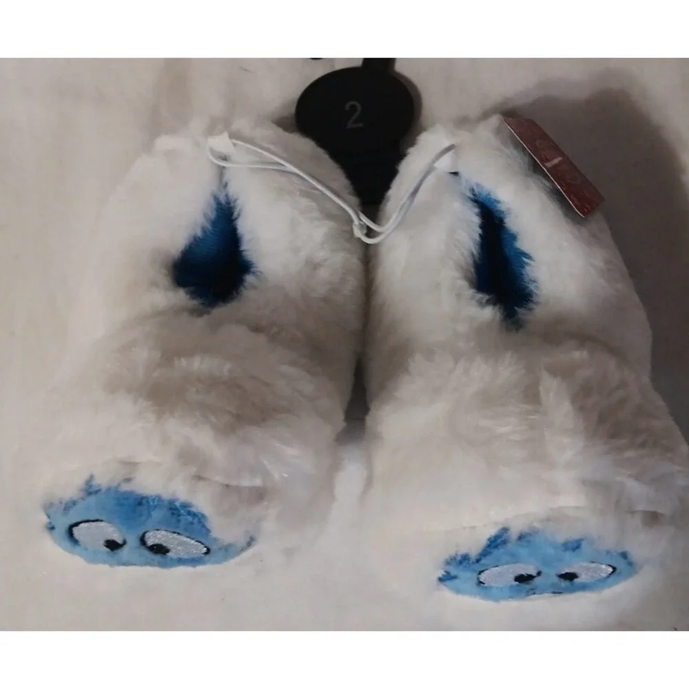 Toddler Christmas Slippers Sz 2‎ Abominable Snowman Rudolph Movie Holiday Gift